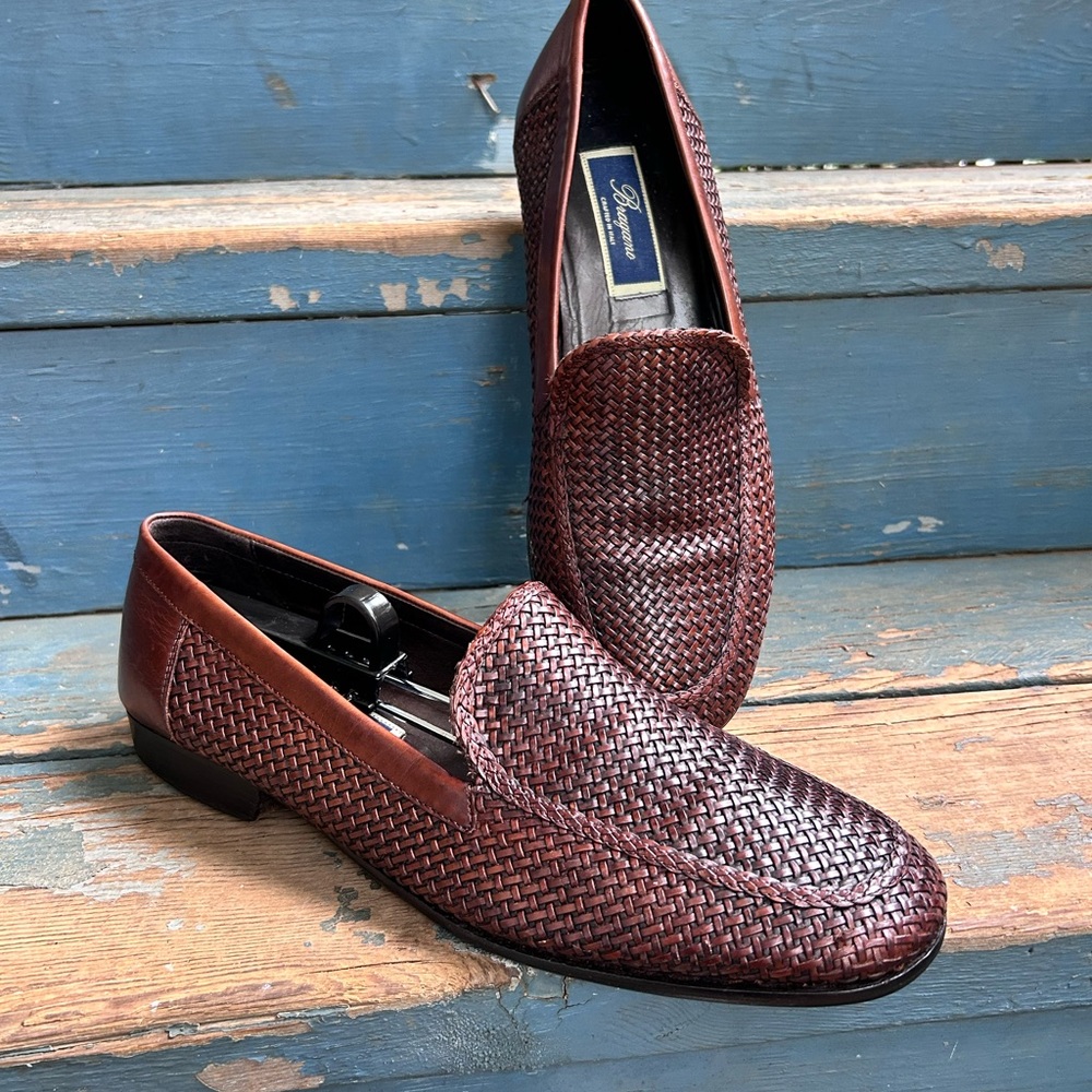 BRAGANO Woven Leather Loafer
